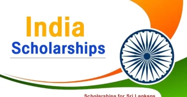 Fully Funded Indian Scholarships for Sri Lankans